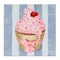 Stupell Industries Pastel Cupcake with Bow Canvas, design by Lori Mosley